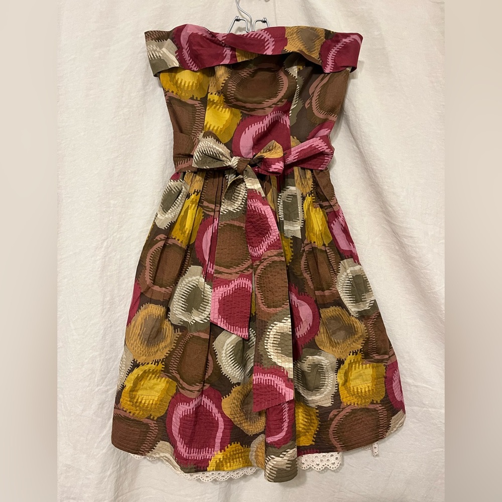 BCBG strapless party dress